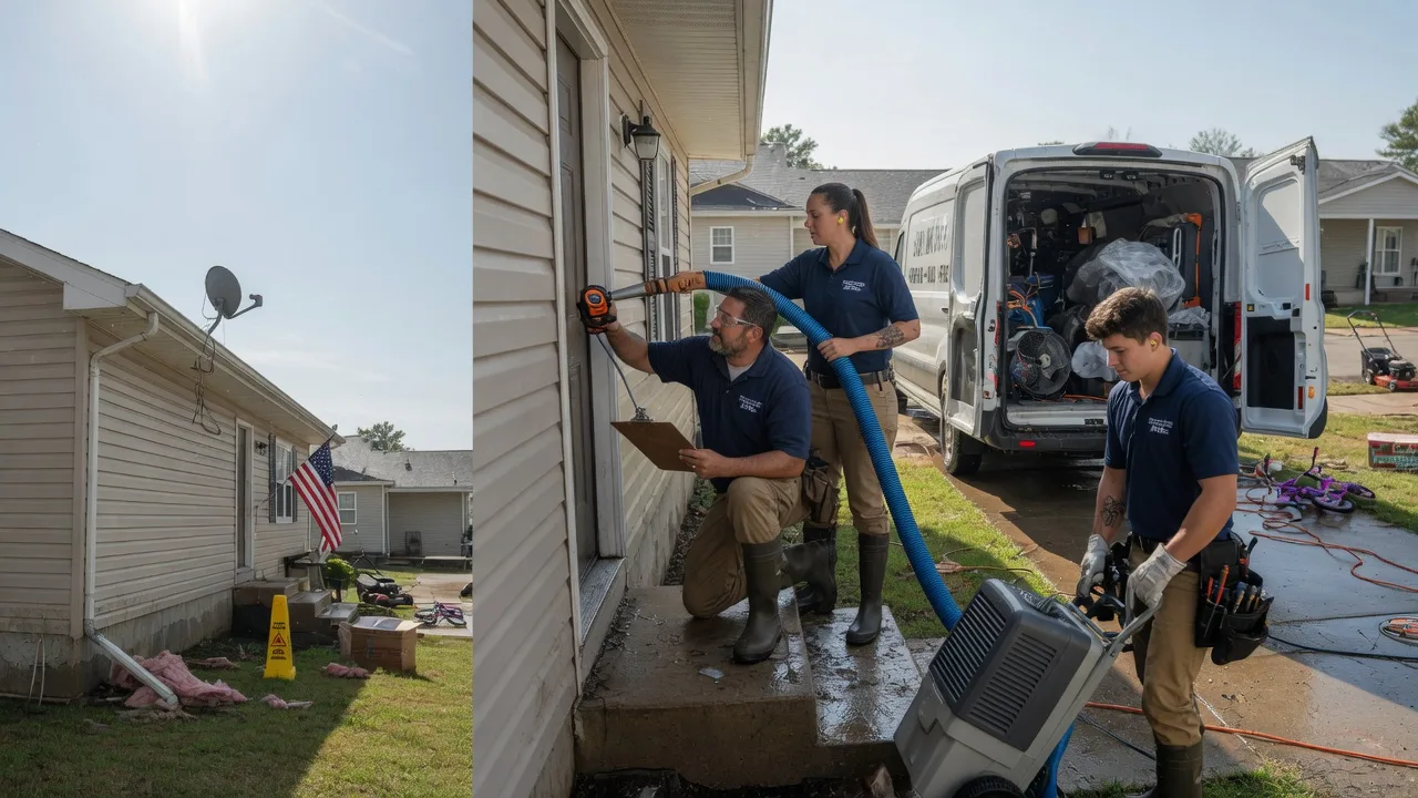 Ceiling Water Damage Restoration in Everest, KS near me